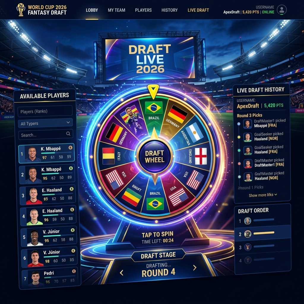 World Cup 2026 Draft Game